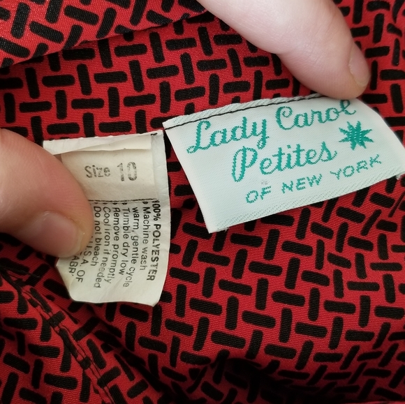 Vintage 80's Secretary Blouse with pussy bow - Picture 6 of 6